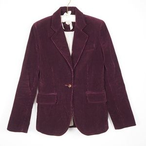 J Crew corduroy blazer Burgundy 4 tailored